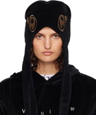 VeniceW Black Flying Beanie