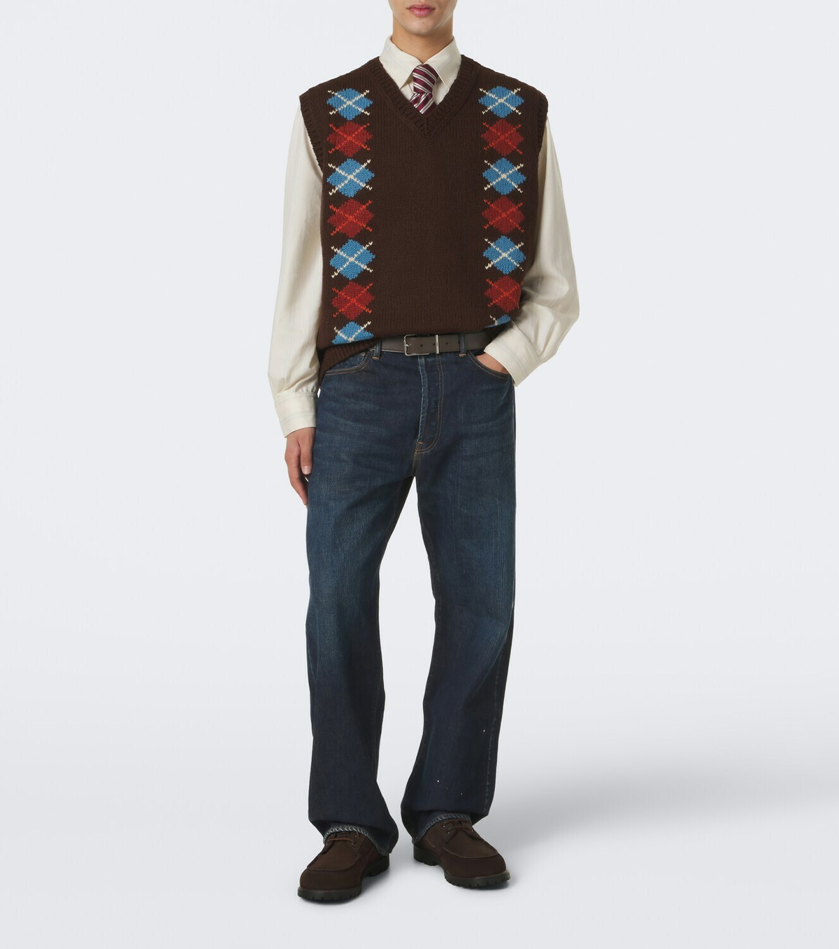 Visvim Diamante wool and cashmere sweater vest
