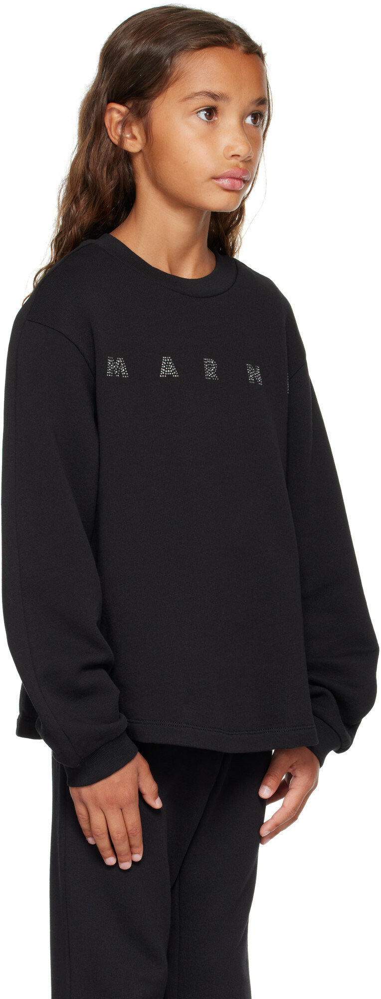 Marni Kids Black Logo Sweatshirt
