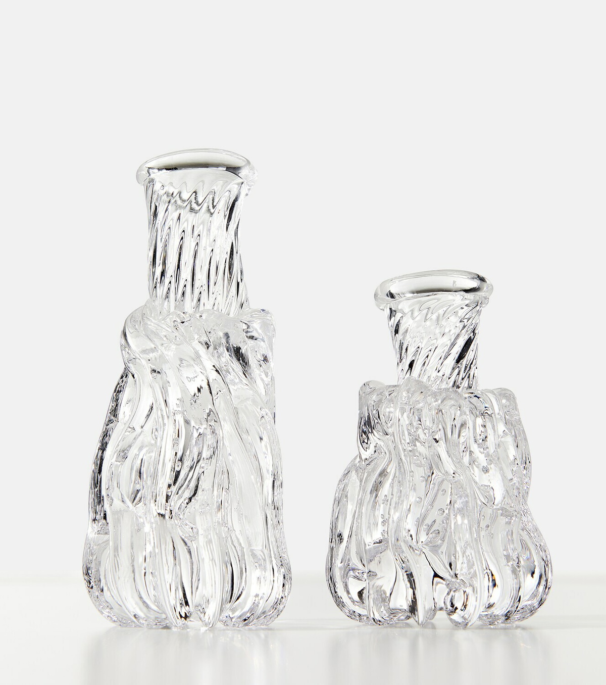 Alexander Kirkeby Set of 2 crystal candle holders