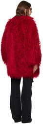 Dolce & Gabbana Red Padded Coat
