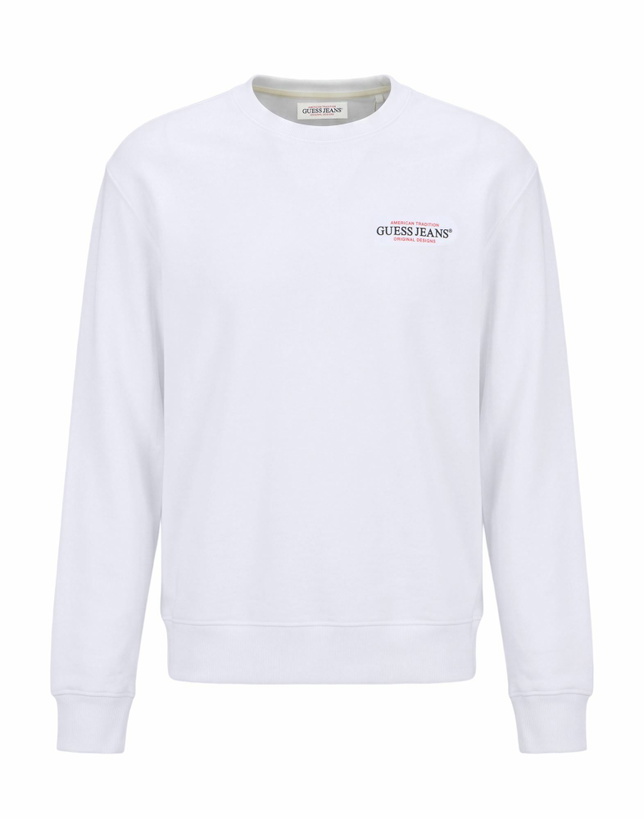 Photo: Guess Jeans Mens Sweatshirt in White
