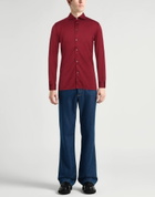 Fedeli Mens Shirt Burgundy