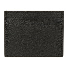 Dolce and Gabbana Black and Gold Tape Logo Card Holder