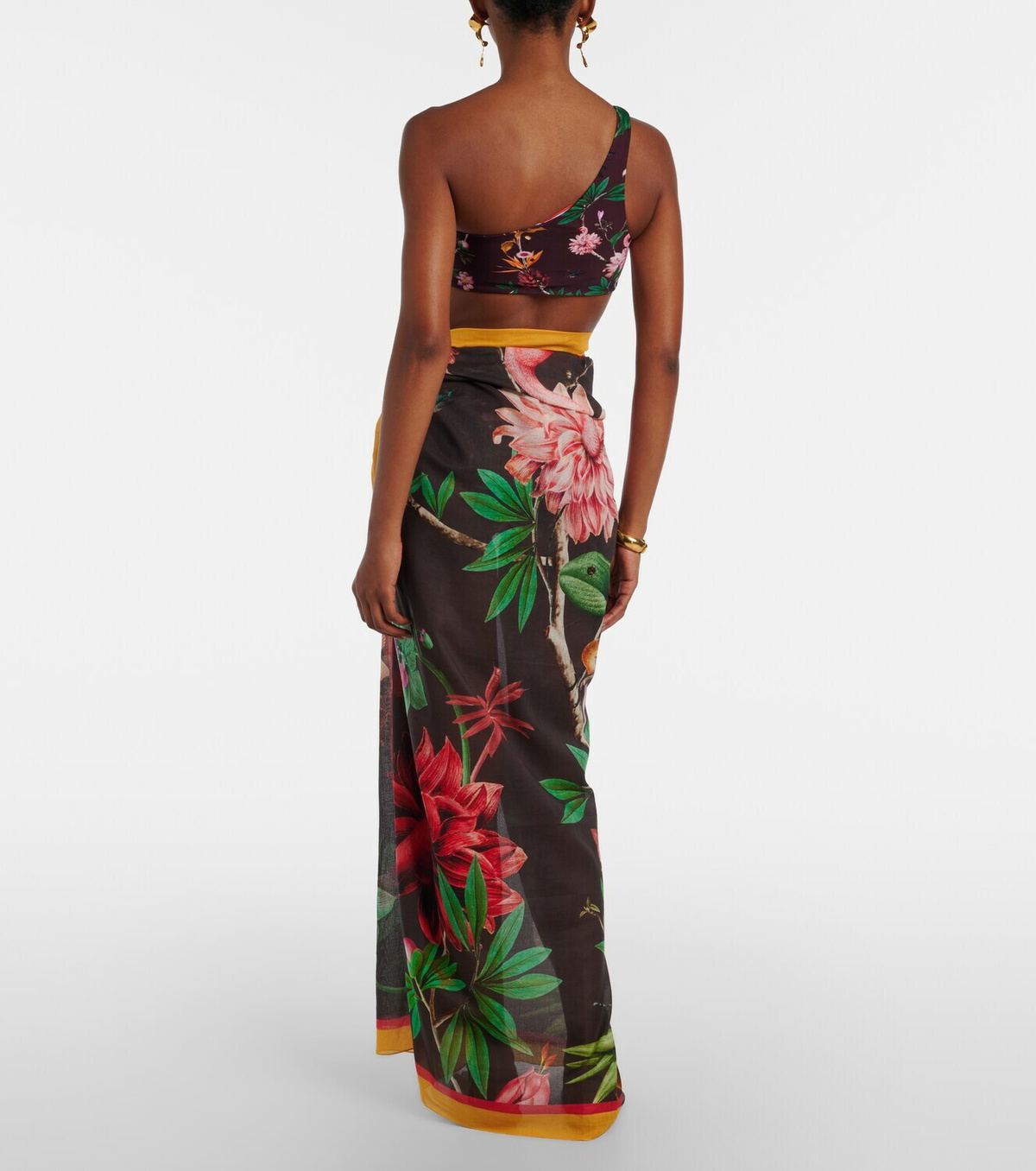 La DoubleJ Zooflora Placée cotton beach cover-up