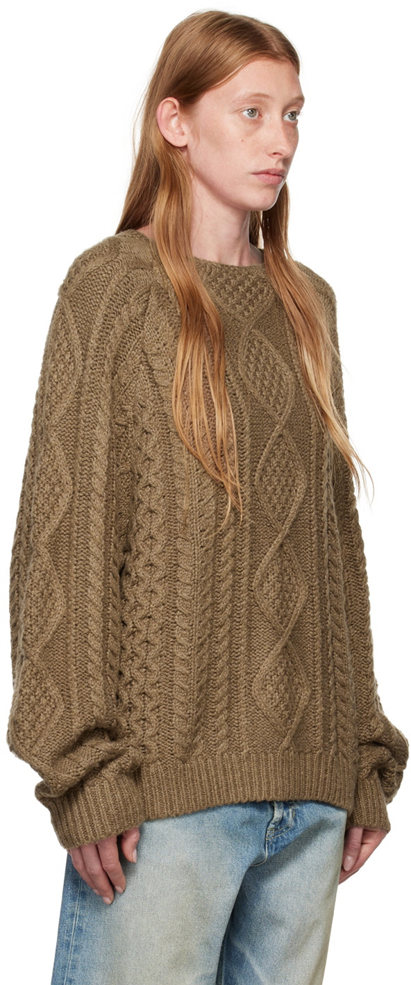 Fear of God ESSENTIALS Brown Raglan Sweater Fear Of God Essentials