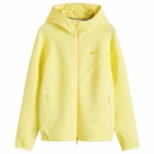 Nike x Nocta Tech Fleece Full Zip Hoody in Citron/Sulfer
