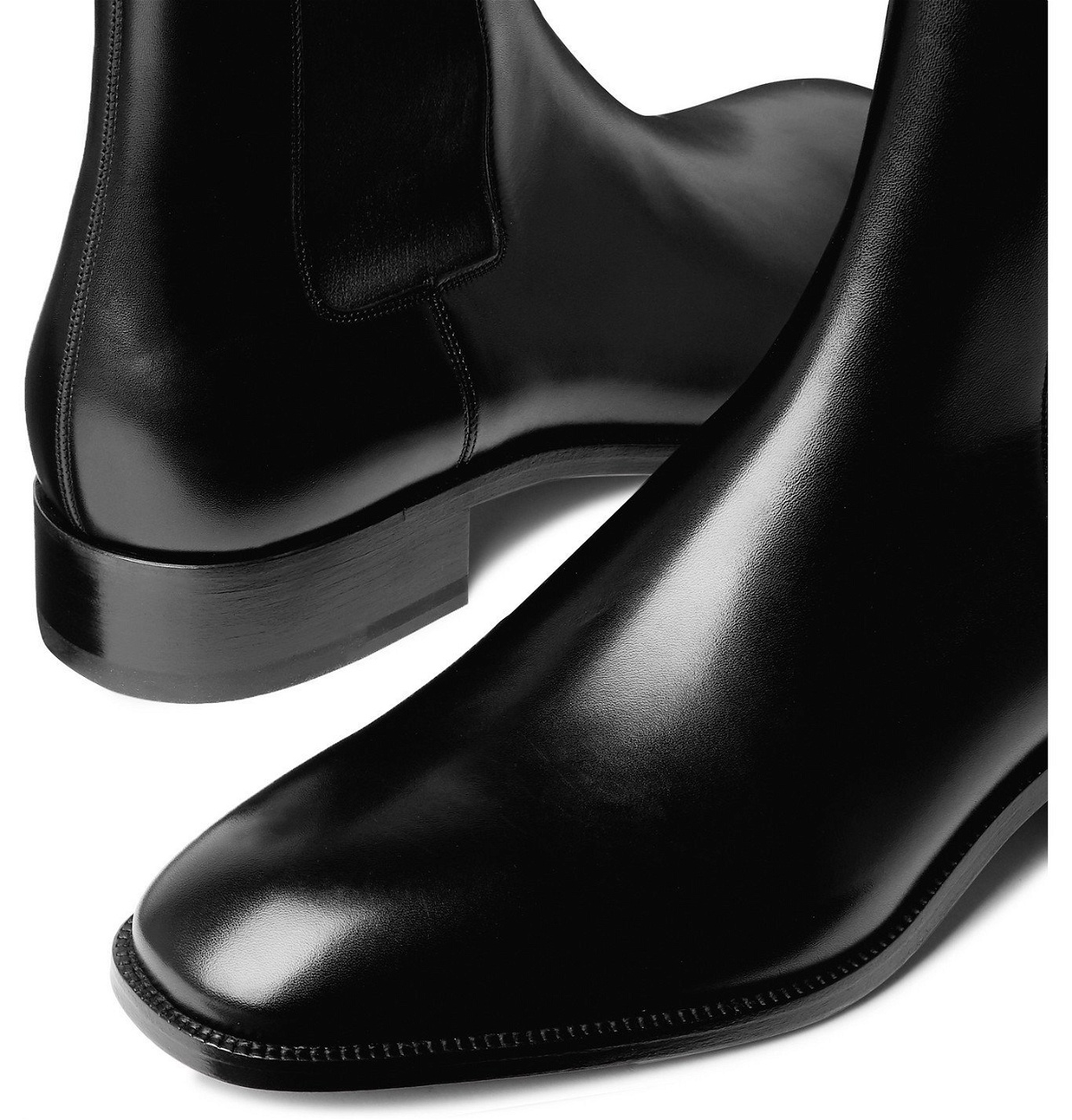 Christian Louboutin Samson Studded Leather Chelsea Boots - Men - Black Boots - EU 40