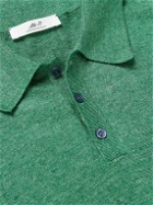 Mr P. - Linen Polo Shirt - Green