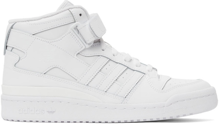 Photo: adidas Originals White Forum Mid Sneakers