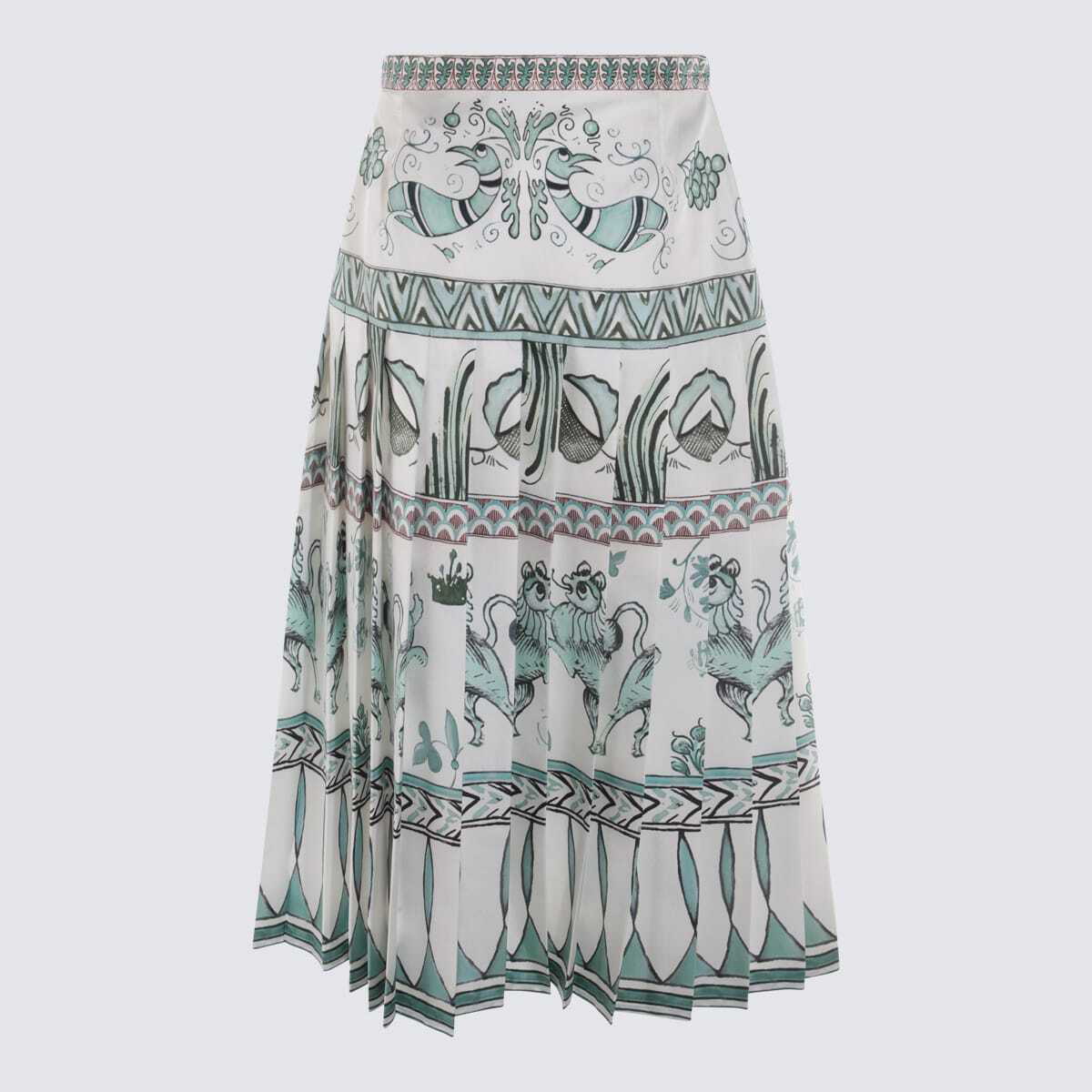 【FABIANA FILIPPI】WHITE SILK SKIRT Fabiana Filippi White Silk Skirt Fabiana Filippi