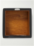 Pineider - Leather and Wood Valet Tray