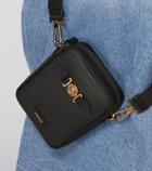 Versace - Medusa embellished leather crossbody bag