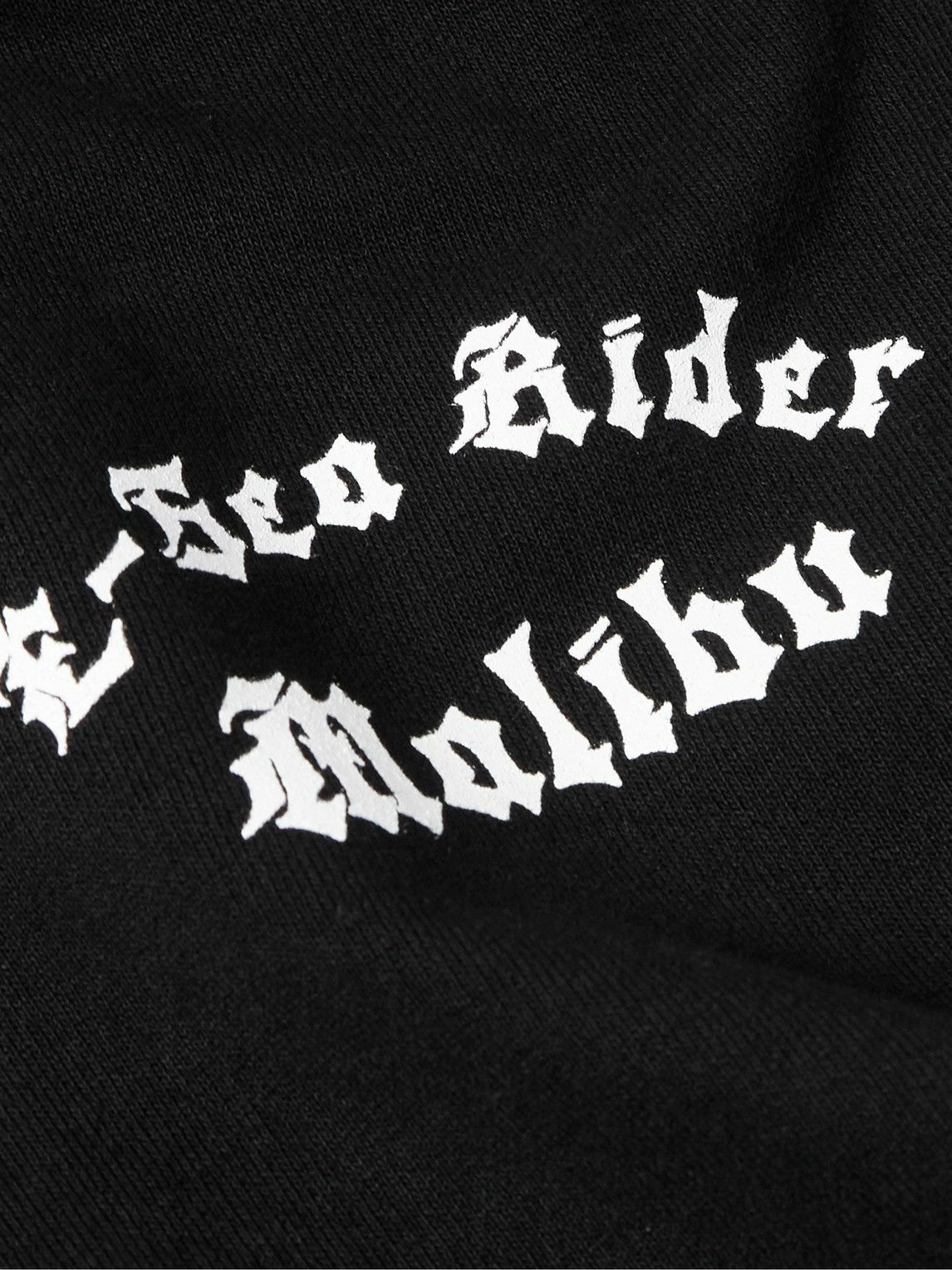 Local Authority LA - Printed Cotton-Jersey Hoodie - Black