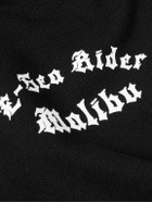 Local Authority LA - Printed Cotton-Jersey Hoodie - Black