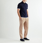 Brunello Cucinelli - Tapered Cotton-Blend Jersey Sweatpants - Brown