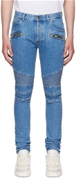 Balmain Blue Slim Cut Jeans