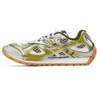 Bottega Veneta Green & Silver Orbit Sneakers