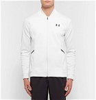 Under Armour - Forge Jersey-Panelled Piqué Tennis Jacket - Men - White