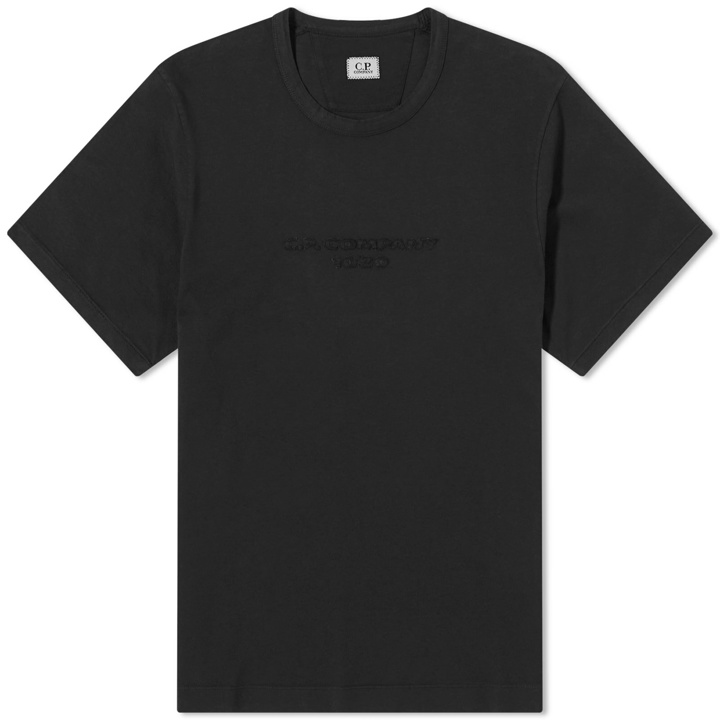 Photo: C.P. Company Men's Logo T-Shirt in Black