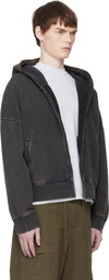 Entire Studios Black Eternal Zip Hoodie