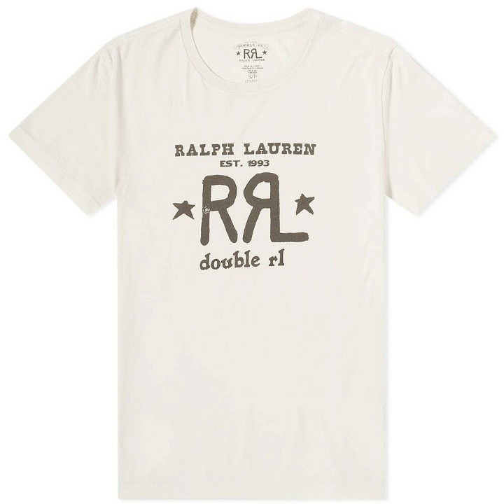 Photo: RRL Men's Logo T-Shirt in Paper White
