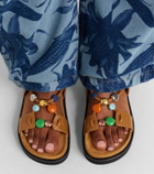 Loewe Paula's Ibiza Pebble Beads leather sandals