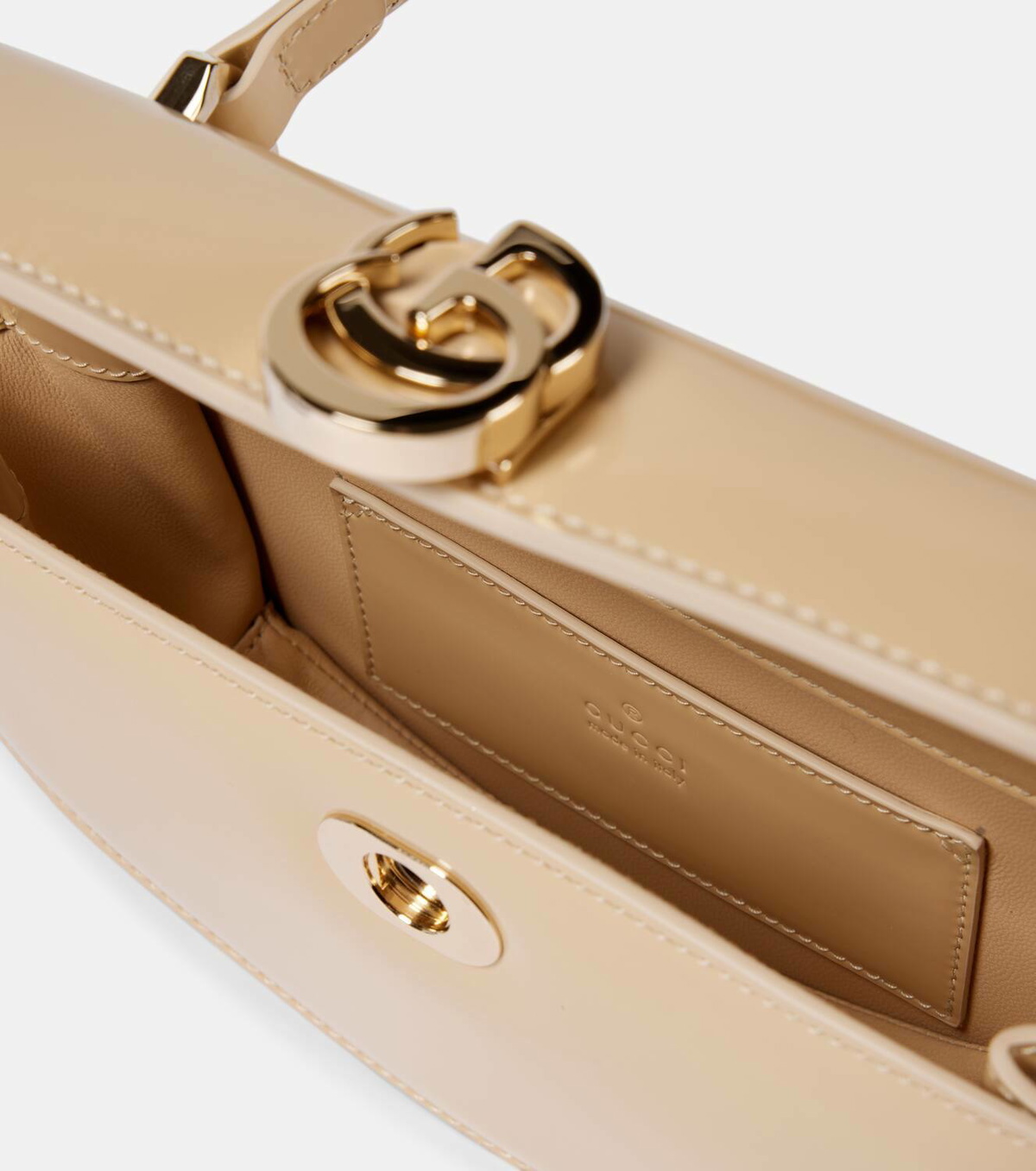 ハンドバッグ GUCCI HALFMOON LEATHER HANDBAG Gucci Half Moon leather shoulder bag Gucci