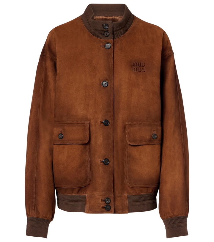 Photo: Miu Miu Suede bomber jacket