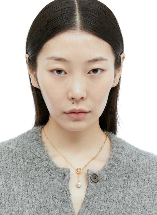 Photo: Gucci Blondie Pearl Drop Necklace