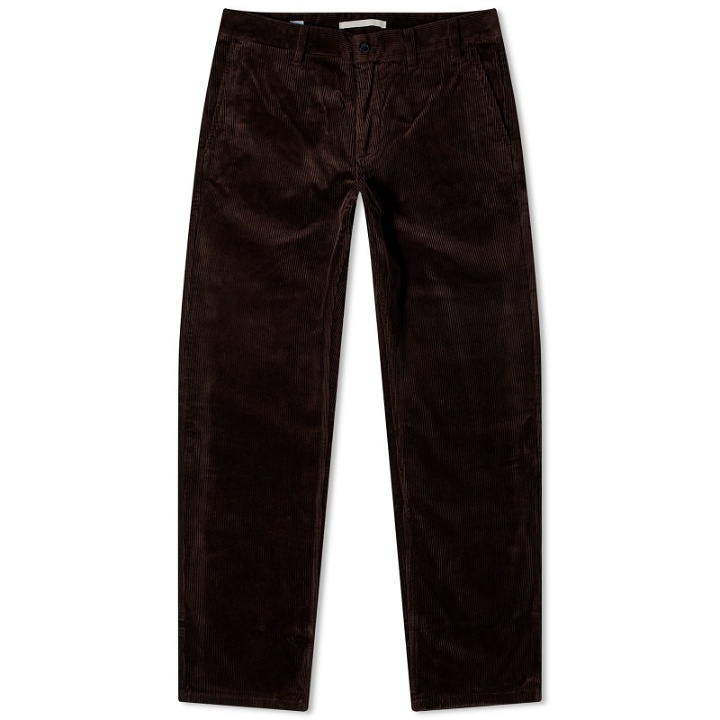 Photo: Norse Projects Men's Aros Regular Wide Cord Chino in Espresso