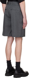 We11done Gray Tailored Shorts