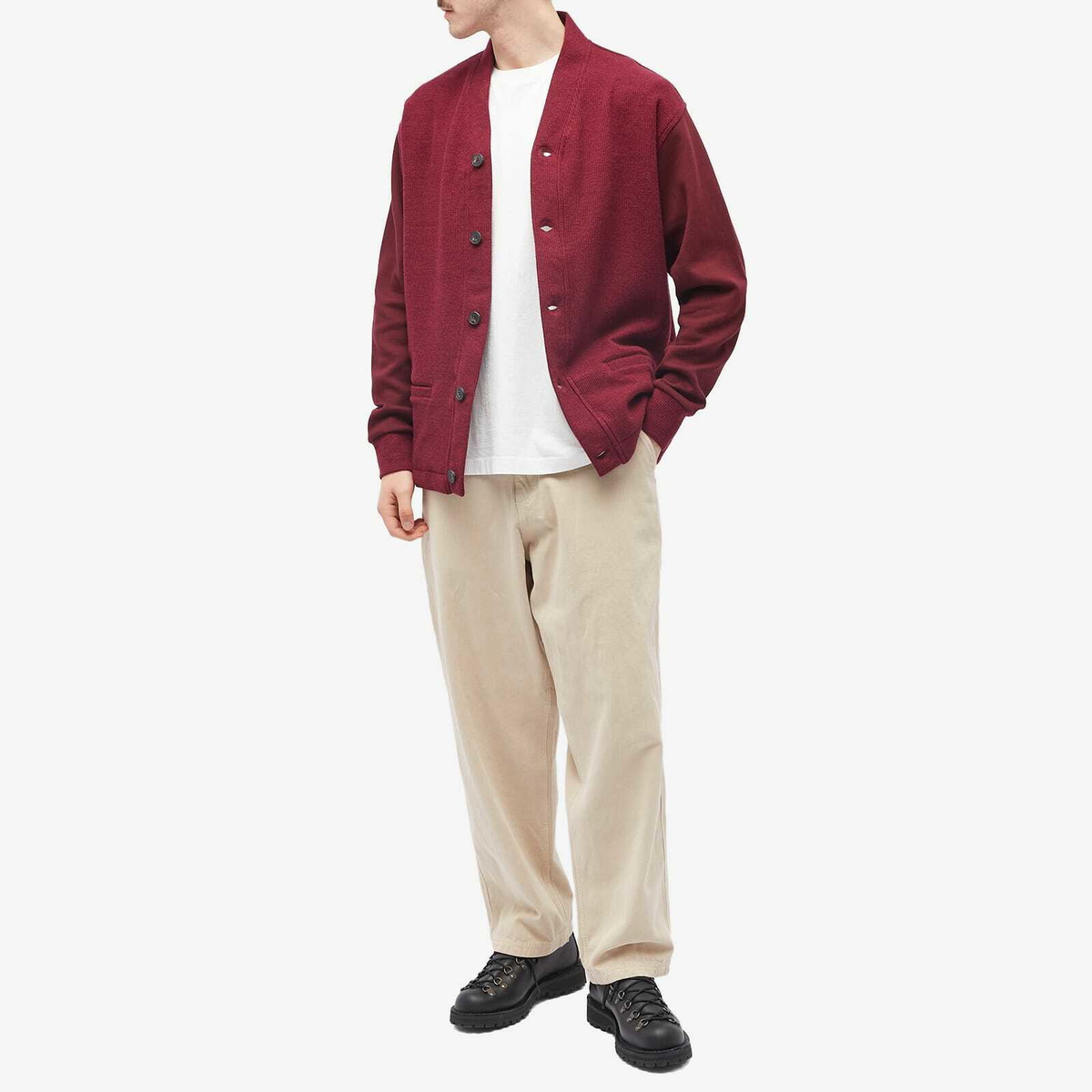 Kestin Men's Glencorse Cardigan in Berry