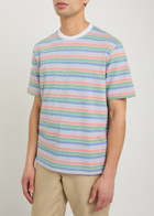 PS Paul Smith Striped Stretch-cotton T-shirt Multicoloured 1