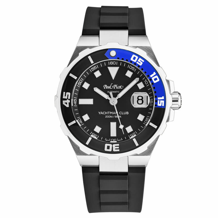 Paul Picot Yachtmanclub Automatic Black Dial Mens Watch P1251NB.SG.3614CM001