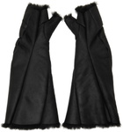 Julius Black Bending Shearling Gloves