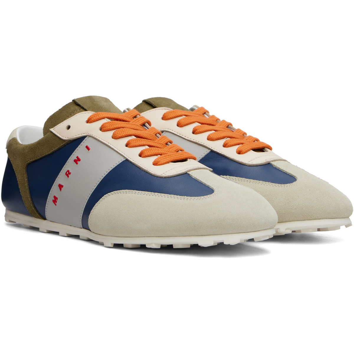 Marni Navy & Gray Softy Soccer Sneakers