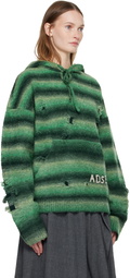 Andersson Bell Green Gradient Distressed Hoodie