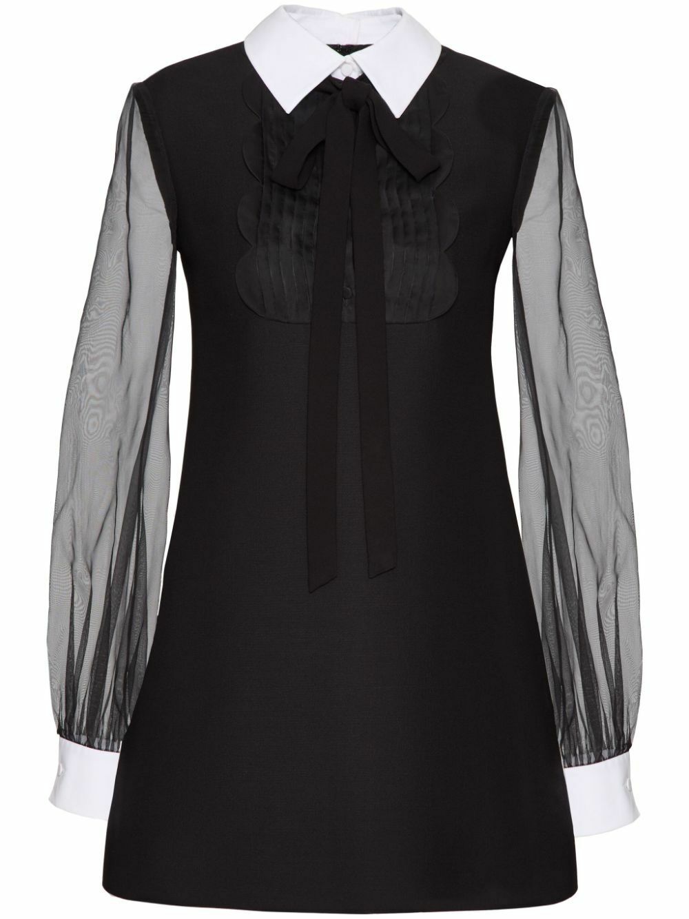 Valentino Garavani Black Crepe Couture Mini Dress Valentino Garavani