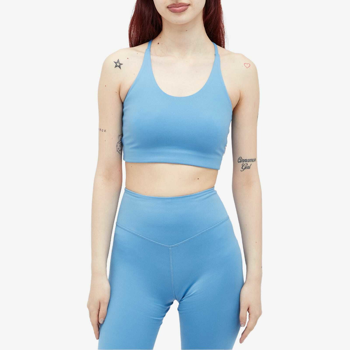 Girlfriend Collective Women's Halter Neck Bra in Surf