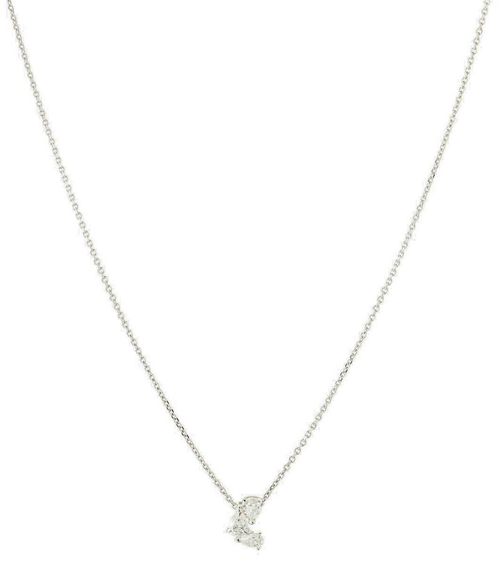 Photo: Repossi Serti Sur Vide 18kt white gold pendant necklace with diamonds