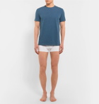 Acne Studios - Edvin Mélange Stretch-Cotton T-Shirt - Men - Blue