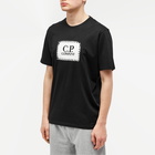 C.P. Company Men's Label Logo T-Shirt in Black