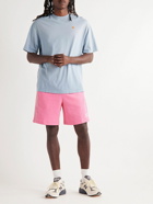adidas Originals - Rekive Straight-Leg Striped Cotton-Jersey Drawstring Shorts - Pink