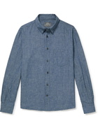 Private White V.C. - Easy Button-Down Collar Cotton-Chambray Shirt - Blue