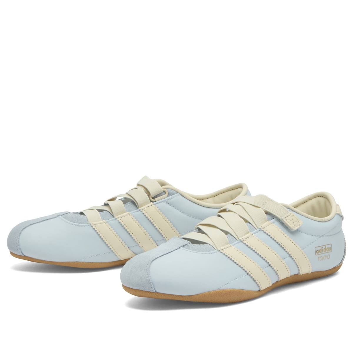 Adidas Women's Tokyo Mj W Sneaker in Crystal Sky/Cream White/Gold Met