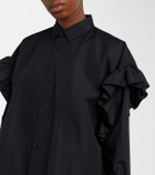 Noir Kei Ninomiya Ruffled cotton blouse