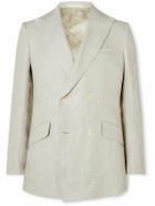 Kingsman - Double-Breasted Linen Blazer - Neutrals