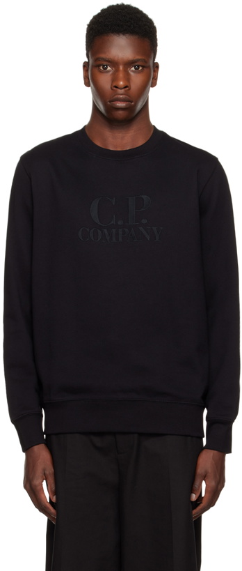 Photo: C.P. Company Black Diagonal Sweatshirt