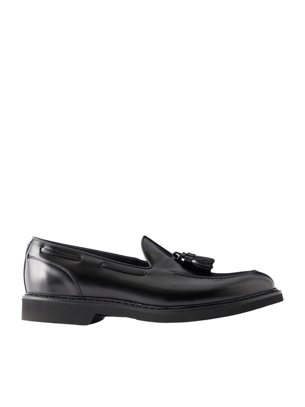 Photo: Canali - Tasseled Leather Loafers - Black